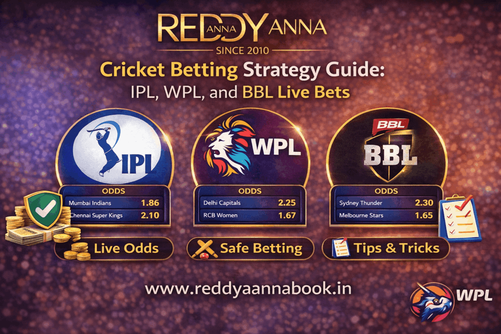 Reddy Anna book ipl bbl guide