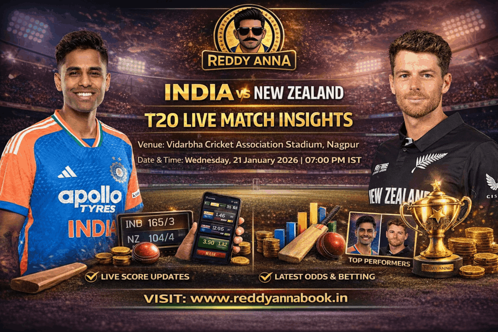 India vs New Zealand T20 Live Match Insights Reddy anna