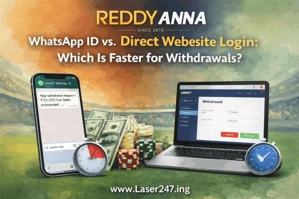 Reddy Anna WhatsApp ID vs. Direct Website