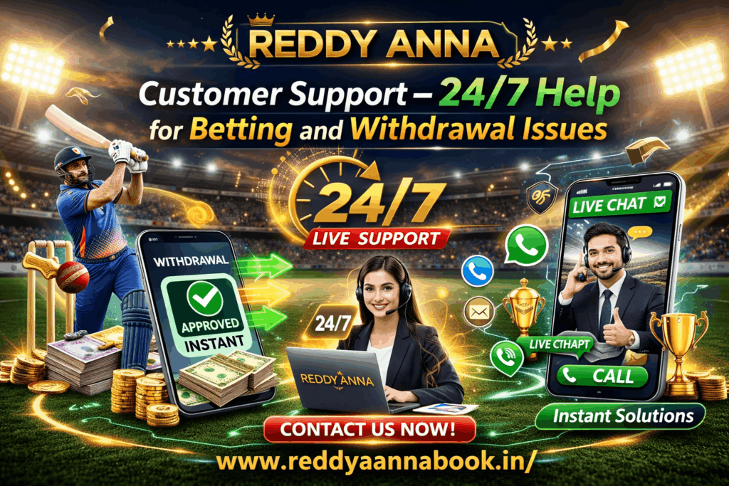 reddyA anna book 247 support
