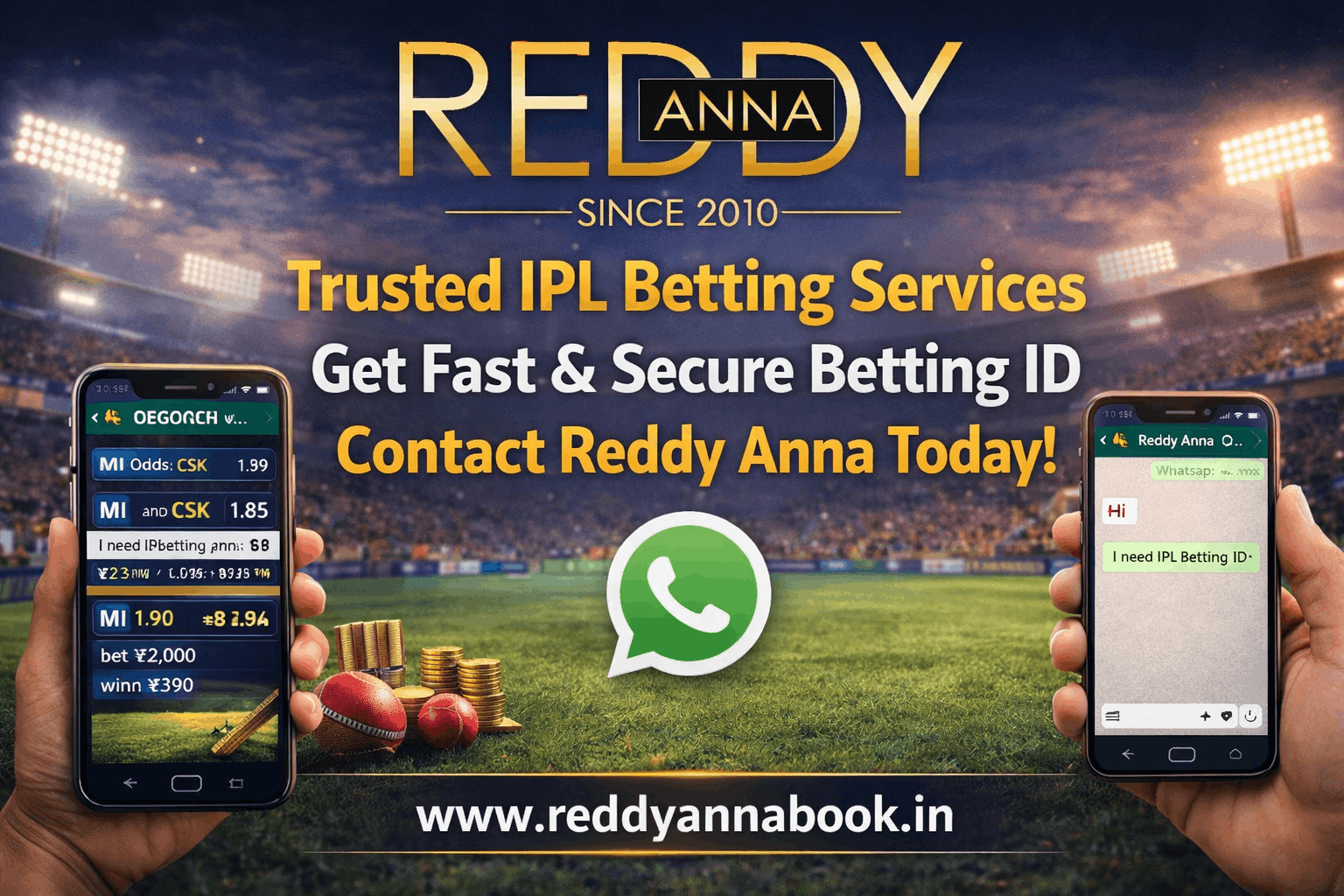 Reddy Anna WhatsApp for IPL ID