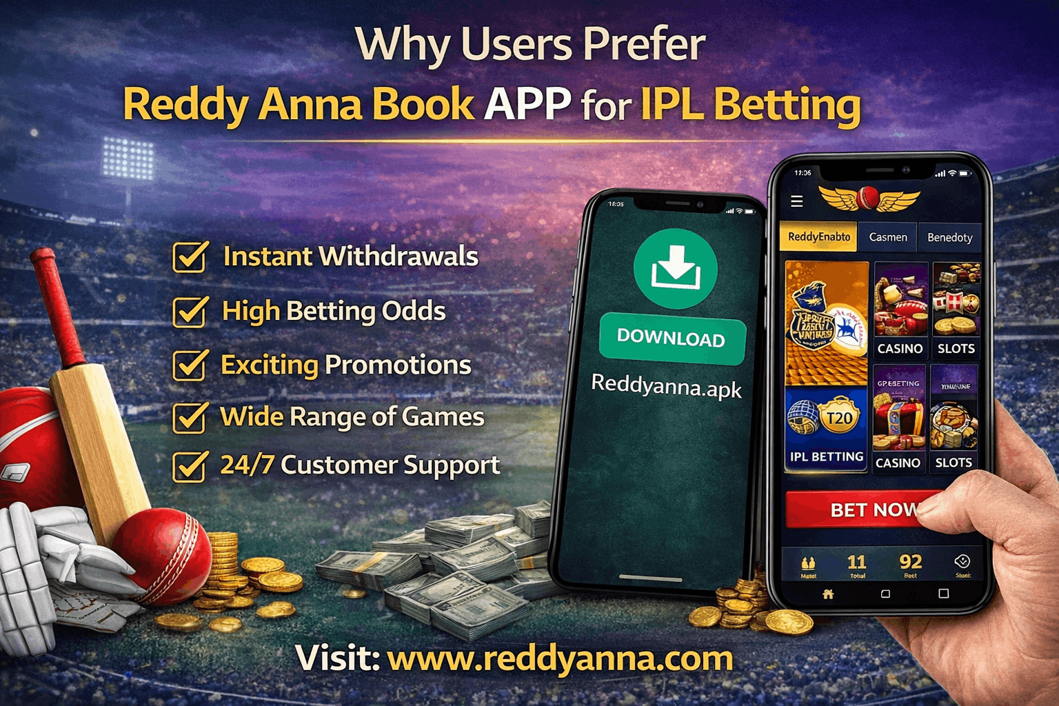 Reddy Anna Book APP for IPL Betting