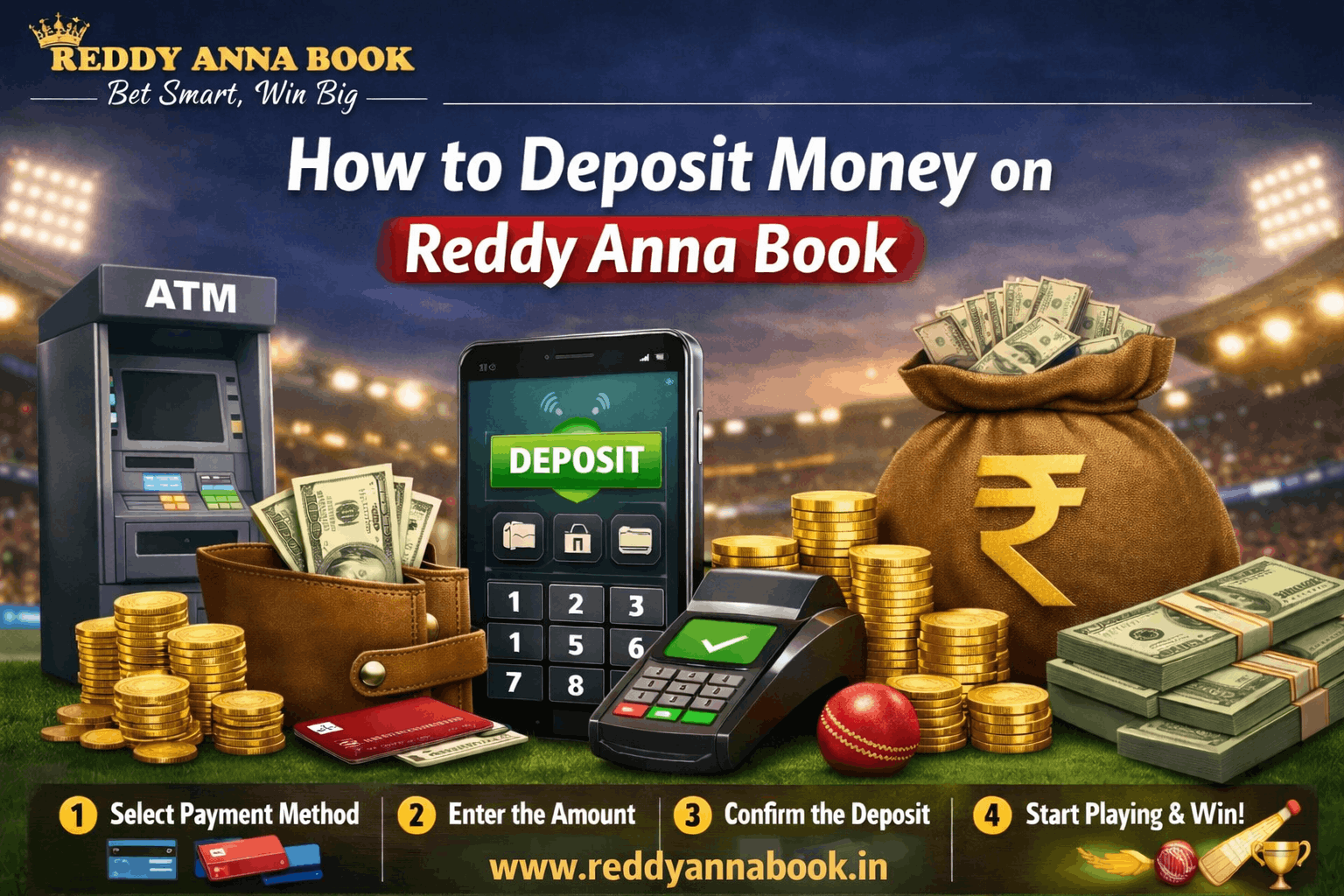 reddy anna book deposit process money