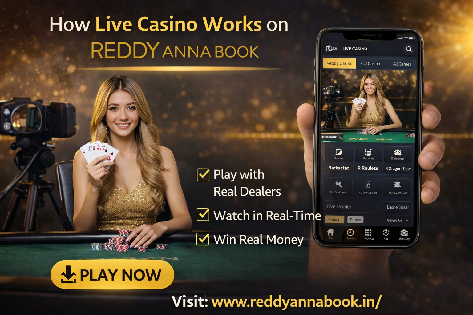 reddy anna book live casino work