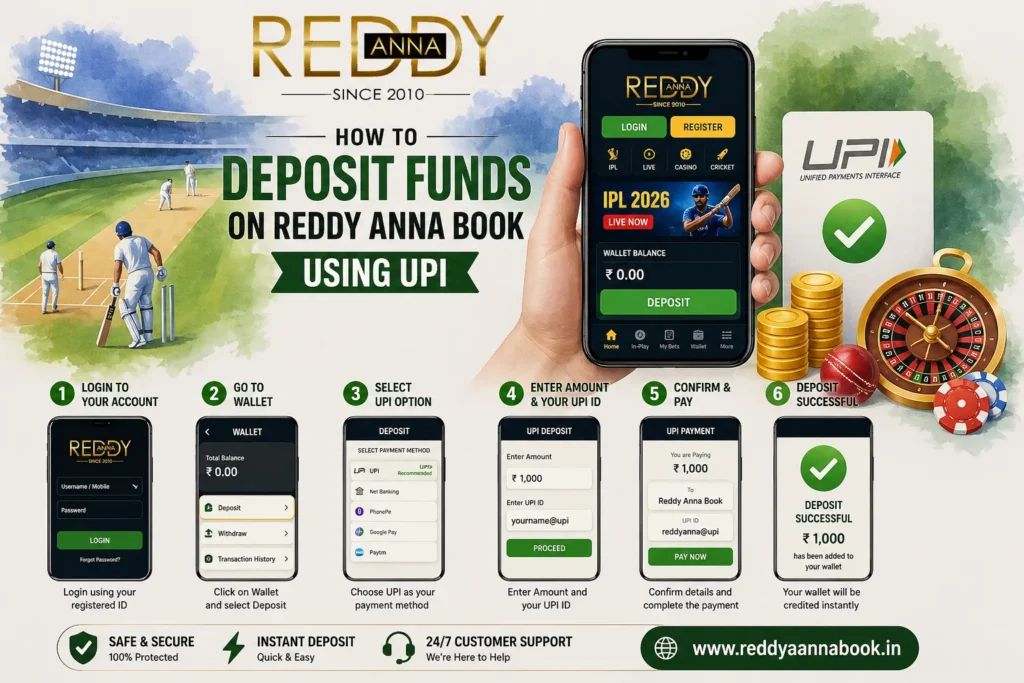 Deposit Funds on Reddy Anna