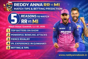RR VS MI Match prediction on reddy anna