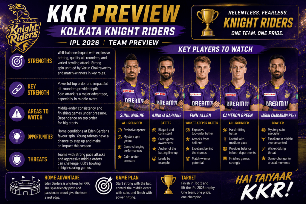 KKR Team Preview