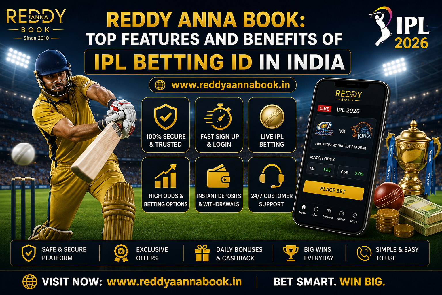 Reddy Anna Book id features and benifits