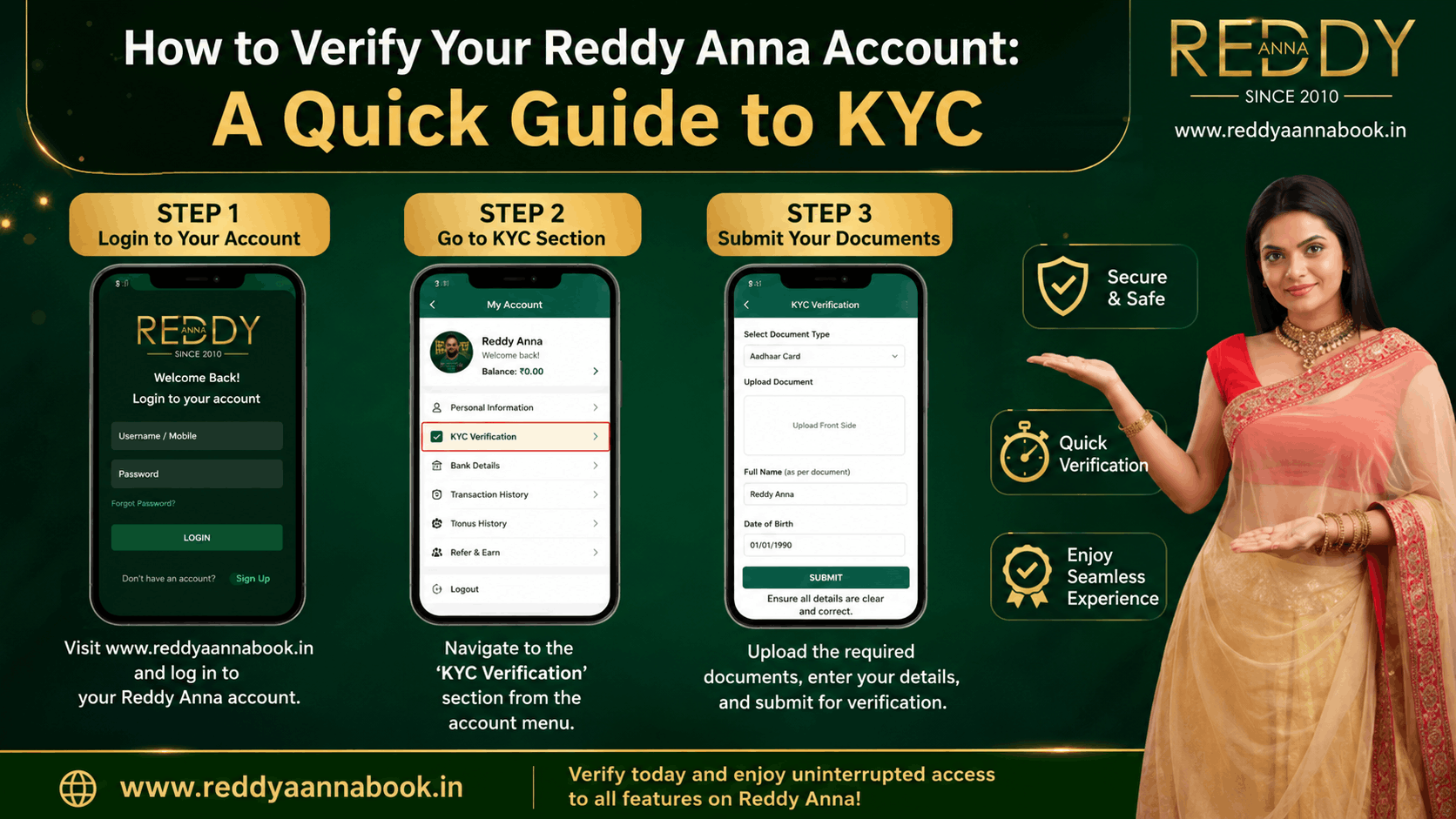 KYC reddy anna account guide