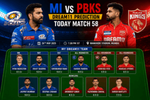 PBKS VS MI DREAM11 team