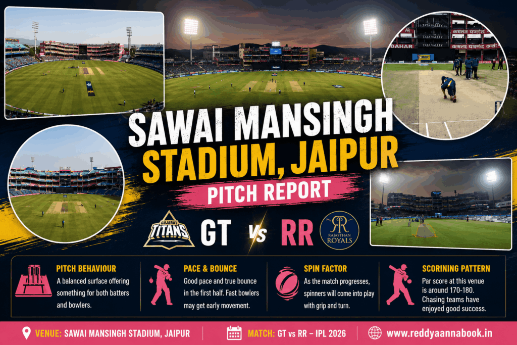RR VS GT MATCH PITCH REPORT