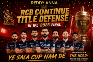 Reddy Anna Book rcb final match 2026