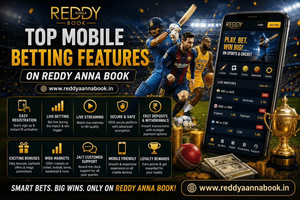 Redd y Anna Book Mobile Betting Features