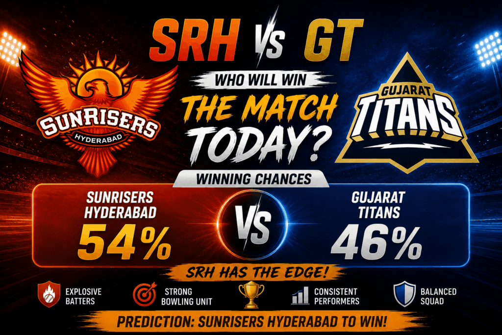 Who will wi match todat gt vs srh