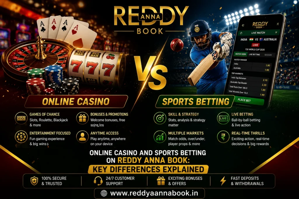 Online Casino and Sports Betting on Reddy Anna Book