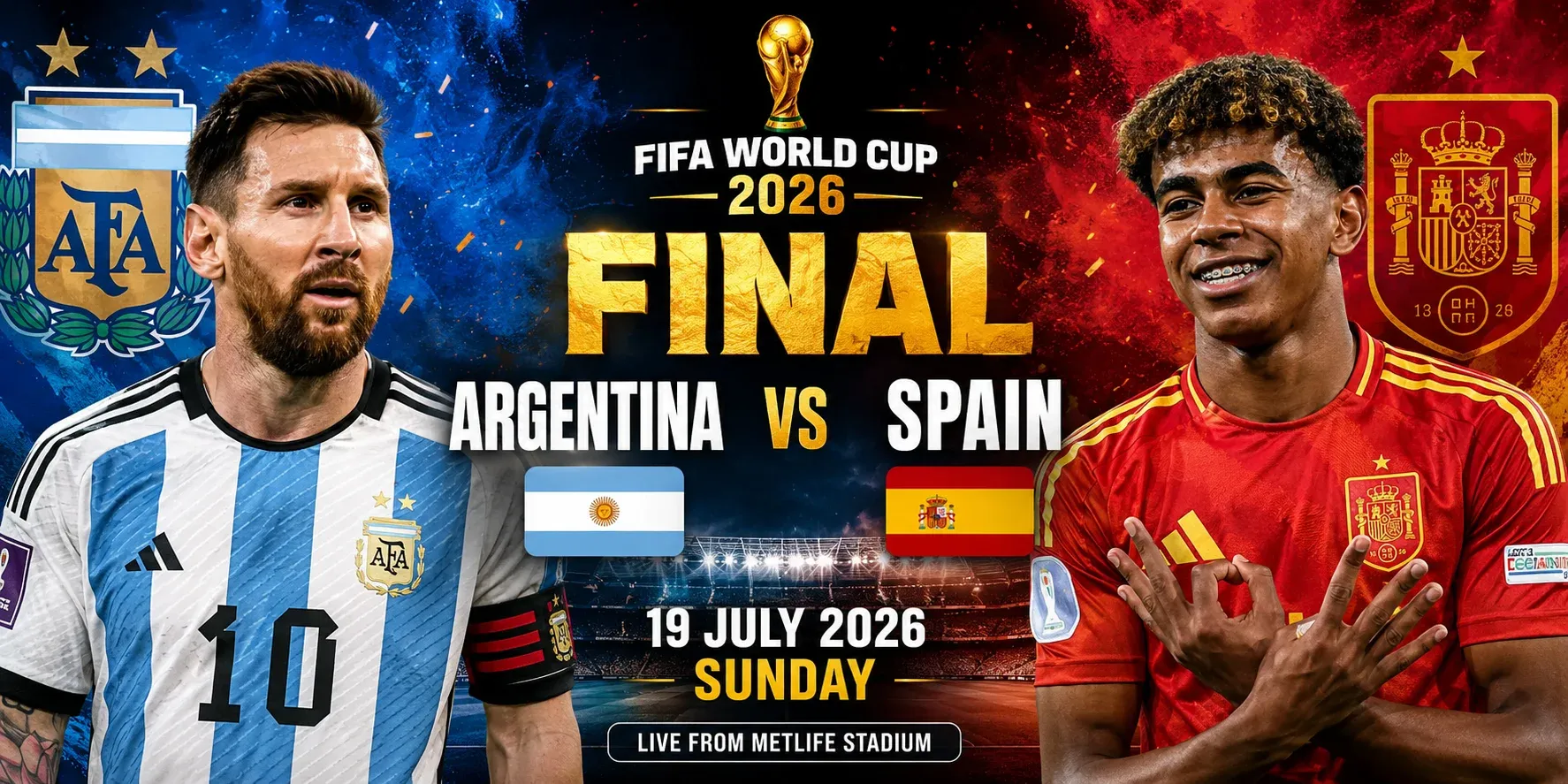 Argentina vs Spain FIFA World Cup Final