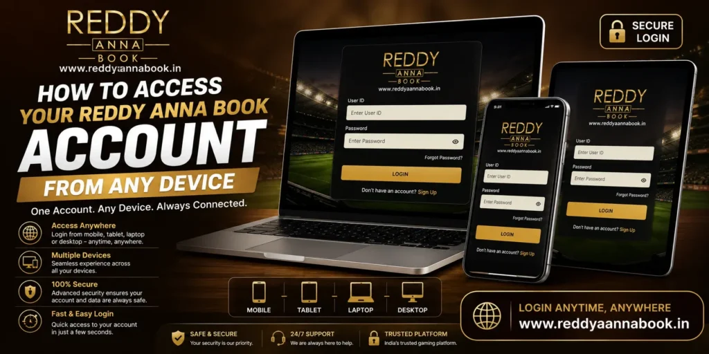 Reddy Anna Book Account from Any Device