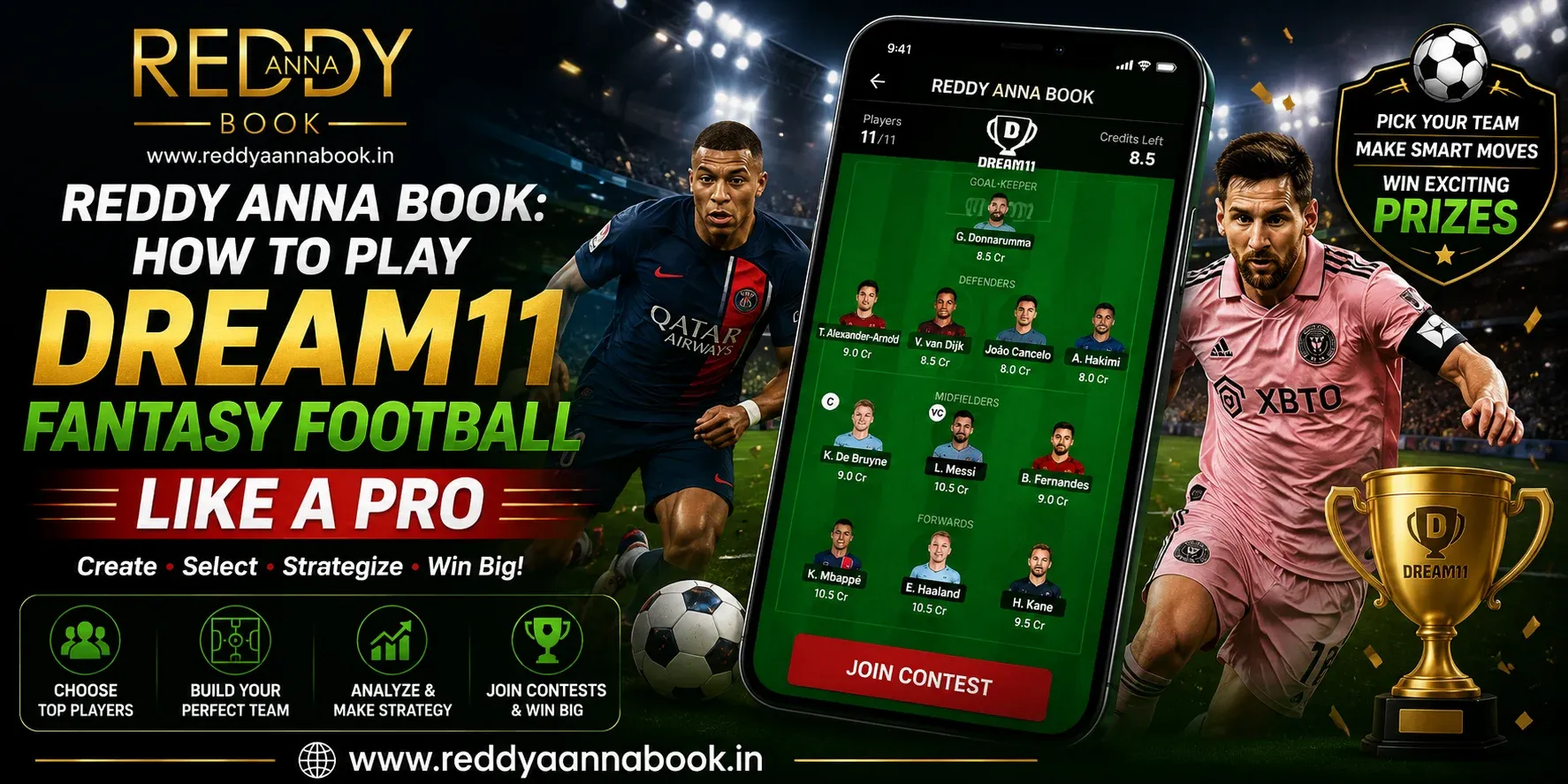 Reddy Anna Book How to Play Dream11 Fantasy Football Like a Pro