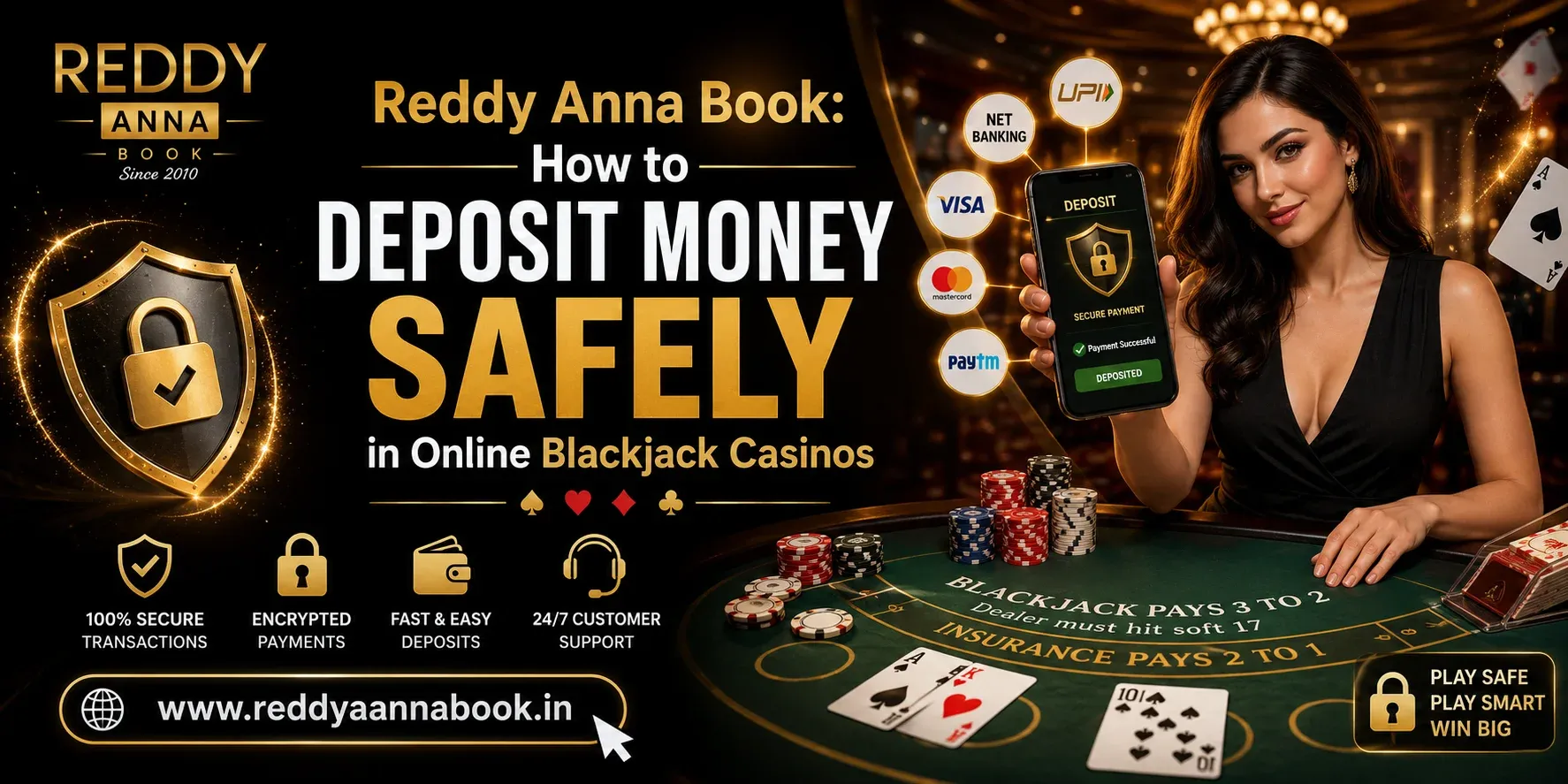 Reddy Anna Book Safe Online Blackjack Casino Deposit Guide