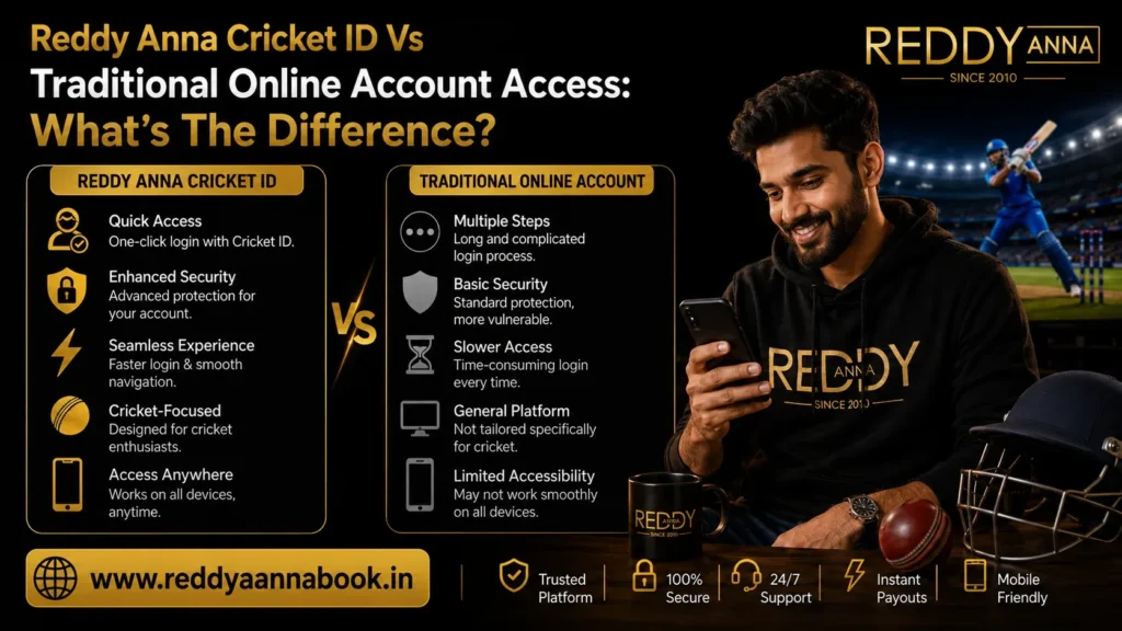 Reddy Anna Cricket ID vs Traditional Online