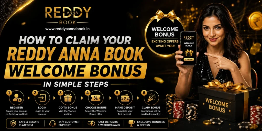 How to Claim Your Reddy Anna Book Welcome Bonus