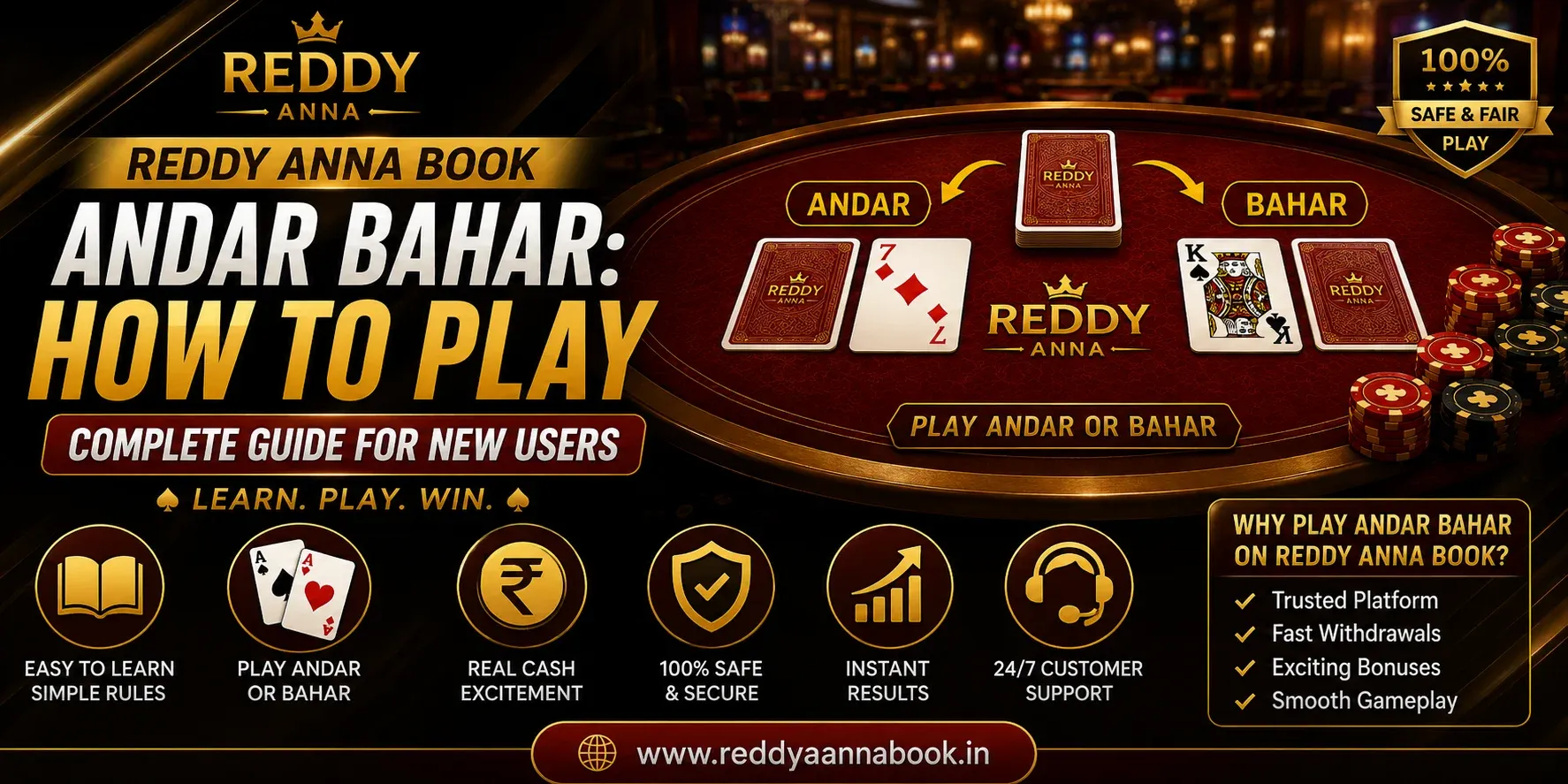 Reddy Anna Book Andar Bahar How to Play, Complete Guide