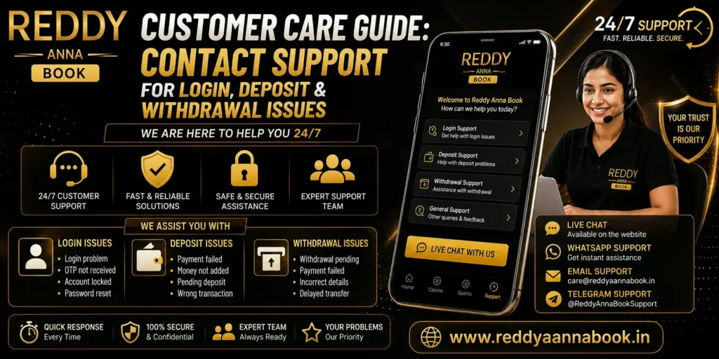 Reddy Anna Book Customer Care Guide