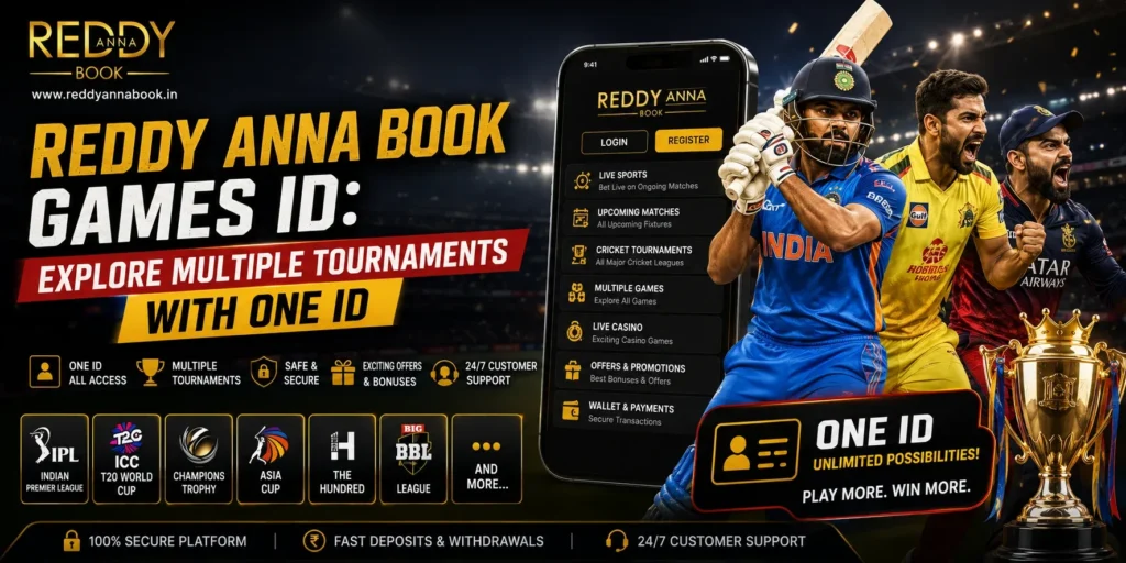Reddy Anna Book Games ID Explore Multiple Tournaments with One ID
