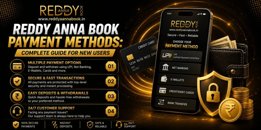 Reddy Anna Book Payment Methods