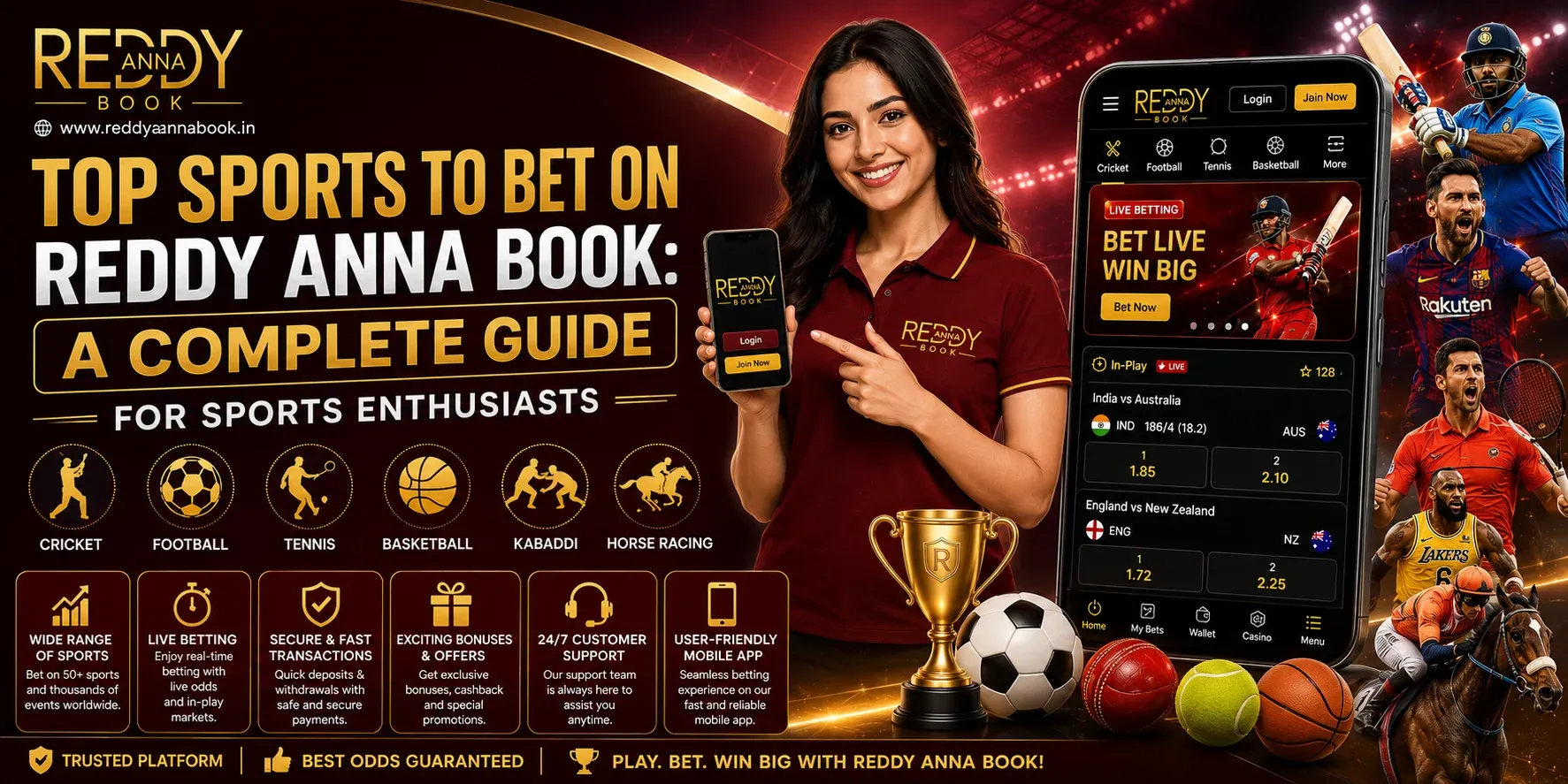Top Sports to Bet on Reddy Anna Book