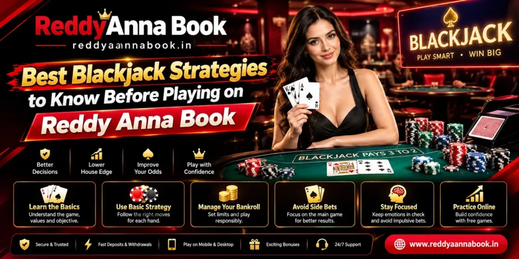 Blackjack Strategies to Know Before Playing on Reddy Anna Book