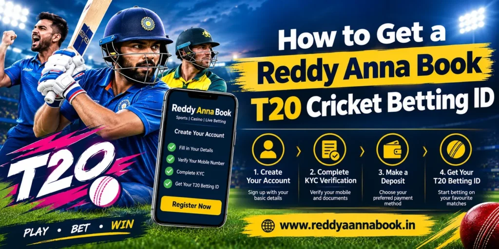 How to Get a Reddy Anna Book T20 Cricket Betting ID