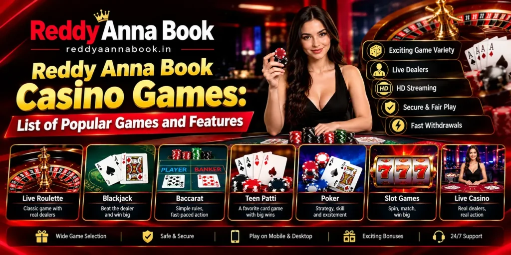 Reddy Anna Book Casino Games