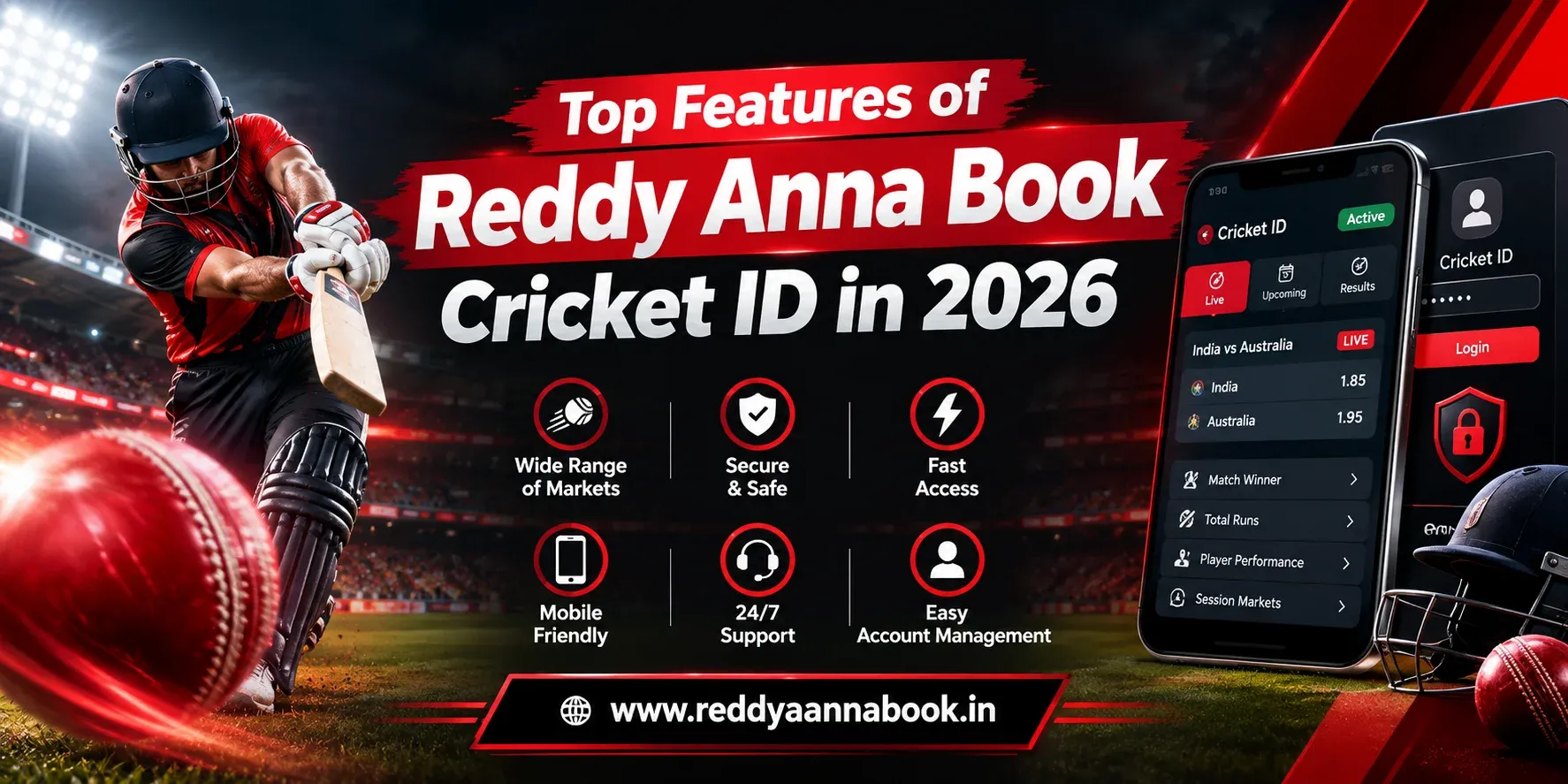 Top Features of Reddy Anna Book Cricket ID in 2026